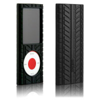 Logo Case-mate vroom rubber case pour ipod nano 4g, noir 14791