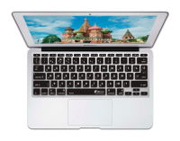 Logo Kb covers, revtement clavier russe qwerty iso pour macbook, air 11