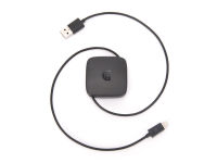 Logo Griffin cble retractable usb-lightning pour charge et synch, 0.70 m, noir 18412