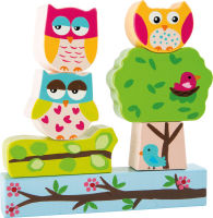 Logo Fort de chouettes  empiler, aimant 10159