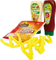 Logo Pommes frites avec ketchup et mayonnaise 8298