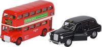 Logo London bus + taxi, en mtal, l= 12/12,5cm 12213