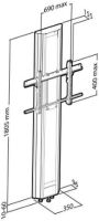 Logo Colonne plasmatech sol/mur 180 cm 401825