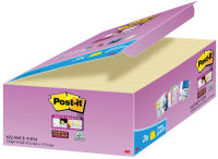 Logo Post-it bloc-note super sticky notes, 70 x 127 mm, jaune 9065414
