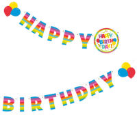 Logo Susy card gurlande 'happy birthday' 40012155