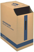 Logo Tidypac papierkorb, aus karton, 35 liter, braun 5600679