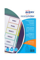 Logo Avery jeu d'intercalaires personnalisable ready index en polypropylne 6 touches. format a4. 417337