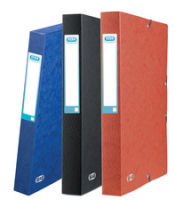 Logo Elba bote de classement eurofolio carte lustre, dos 4 cm, fermeture lastique, 24x32 cm, coloris b 286190