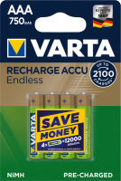 Logo Varta pile nimh 'recharge accu endless', micro aaa 3060869