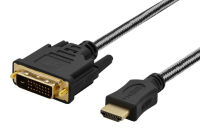 Logo Ednet cble adaptateur hdmi type a - dvi (24+1), m/m, 2.0m, full-hd, ul, noir, contacts dors 84485 704773