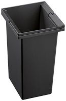 Logo Poubelle select 6 litres bi, plastique, noir 231971
