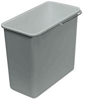 Logo Poubelle 18,5 litres gris gu, plastique, gris 146809