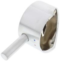 Logo Levier court acier finish acier inoxydable complte (levier au total = 70 mm) nf 121182