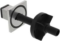 Logo Rosette quadris/levos acier inoxydable bross� aspect mat 116986