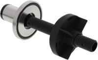 Logo Rosette rond acier inoxydable bross� aspect mat 116993