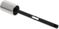 Logo Tirette rond acier inoxydable bross� aspect brillant 116990