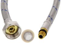 Logo Flexible d'alimentation blue + joint/tamis 95 cm m8x1 bl (av) 119804