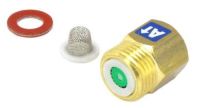 Logo Set regulateur de d�bit 7 litres/minute (vert) + longement + joint/tamis nf 119897