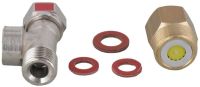 Logo Set t� de branchement avec joint et regulateur de d�bit 5l + longement + joint/tamis  nf 116549