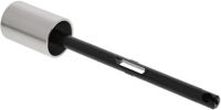 Logo Tirette rond acier inoxydable bross� aspect mat 116989