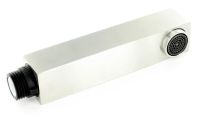 Logo Douchette quadris-s acier inoxydable bross aspect mat complte, surface mtallique, inox bross asp 117377