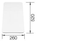 Logo Planche � d�couper en grande qualit� plastique blanc, plastique 507817