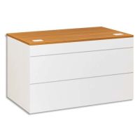 Logo Plan d'accueil bas noyer sunday - l120 x h74 x p83 cm - gautier  210417