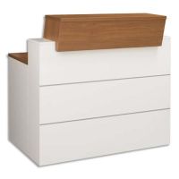 Logo Banque d'accueil noyer sunday - l120 x h110/74 x p72/83 cm - gautier  210360