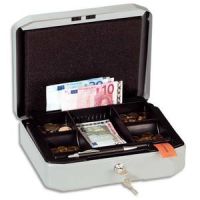 Logo Durable caisse  monnaie cashbox s - 4 compart pices + 2 fentes billets - l283 x h100 x p225 mm - g 034524