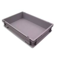 Logo Viso boite de rangement euronorm en polypropylne gris l40xh12xp60cm 190335
