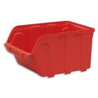 Logo Viso bac de rangement  bec 4l tekni avec porte tiquette en polypropylne rouge l14xh12,5xp23cm 190408