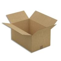 Logo Emballage paquet de 25 caisses amricaines en carton brun simple cannelure - dim. : l50 x h25 x p33  705764