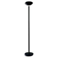 Logo Alba lampadaire  led intgre noir en mtal et abs - hauteur 180 cm, vasque d32 cm socle d29 cm 384930