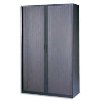 Logo Mt international armoire haute monobloc co corps et rideau anthracite - dimensions l120 x h198 x p43 cm 100651