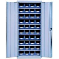 Logo Viso armoire vide en mtal pour rangement avec porte capacit 40 bacs  bec 4l 601899