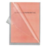 Logo 5 etoiles bote de 100 pochettes-coin incolore en polypropylne 14/100e 929210