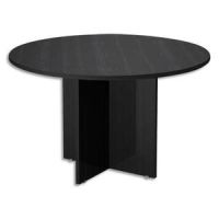 Logo Mt international table ronde mt1 concept - diamtre 120, hauteur 75 cm noir frne 448933