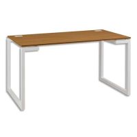 Logo Bureau droit sunday avec 2 passe-cbles - l120/140 x h73 x p60/80 cm - gautier  450893