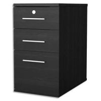 Logo Mt international caisson hauteur bureau mt3 concept, livr  plat - dim : l42 x h75 x p67 cm noir frne 448878