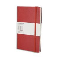 Logo Moleskine carnet de note couverture rigide 13x21cm 240 pages 5x5. couverture rouge 154951