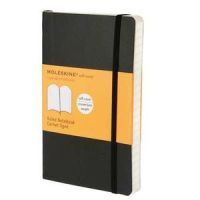 Logo Moleskine carnet de note couverture souple 9x14cm 192 pages lignes. coloris noir 154909