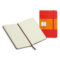 Logo Moleskine carnet de note couverture rigide 13x21cm 240 pages lignes. couverture rouge 154900