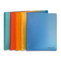 Logo Exacompta classeur a4+ pp linicolor, 4 anneaux ronds de 30mm a4+, coloris assortis 185135