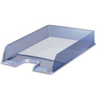 Logo Esselte corbeille  courrier europost - bleu clair translucide - l25,4 x h6,10 x p35 cm 341192