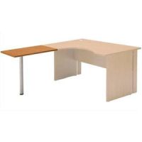 Logo Mt international extension plateau + pied merisier impact - dimensions : l80 x h75 x p60 cm 053578