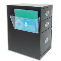 Logo Deflecto corbeille murale magnetique a4 transparente 027769