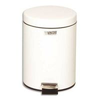 Logo Rubbermaid collecteur mtallique  pdale capacit 12 litres - diamtre 25 cm, hauteur 40 cm 844695