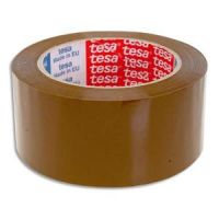 Logo Tesa adhsif d'emballage polypropylne sans solvant silencieux 45 microns - h50 mm x l100 mtres havane 844289