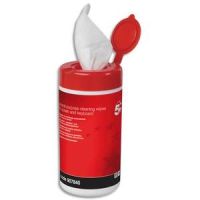 Logo 5 etoiles bote de 100 lingettes nettoyantes multi-surfaces pr-imprgnes anti-statiques 20450000 907840