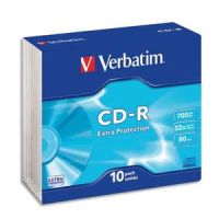 Logo Verbatim p/10 cdr 700 mb, 52x slim 43415+redv 712774
